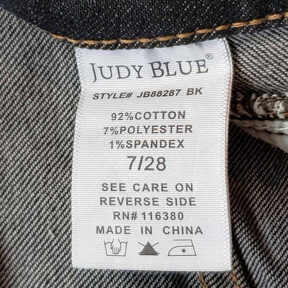 Judy Blue Jeans Women's Size 7/28 Black Skinny Fit High Rise Stretch - Picture 9 of 10